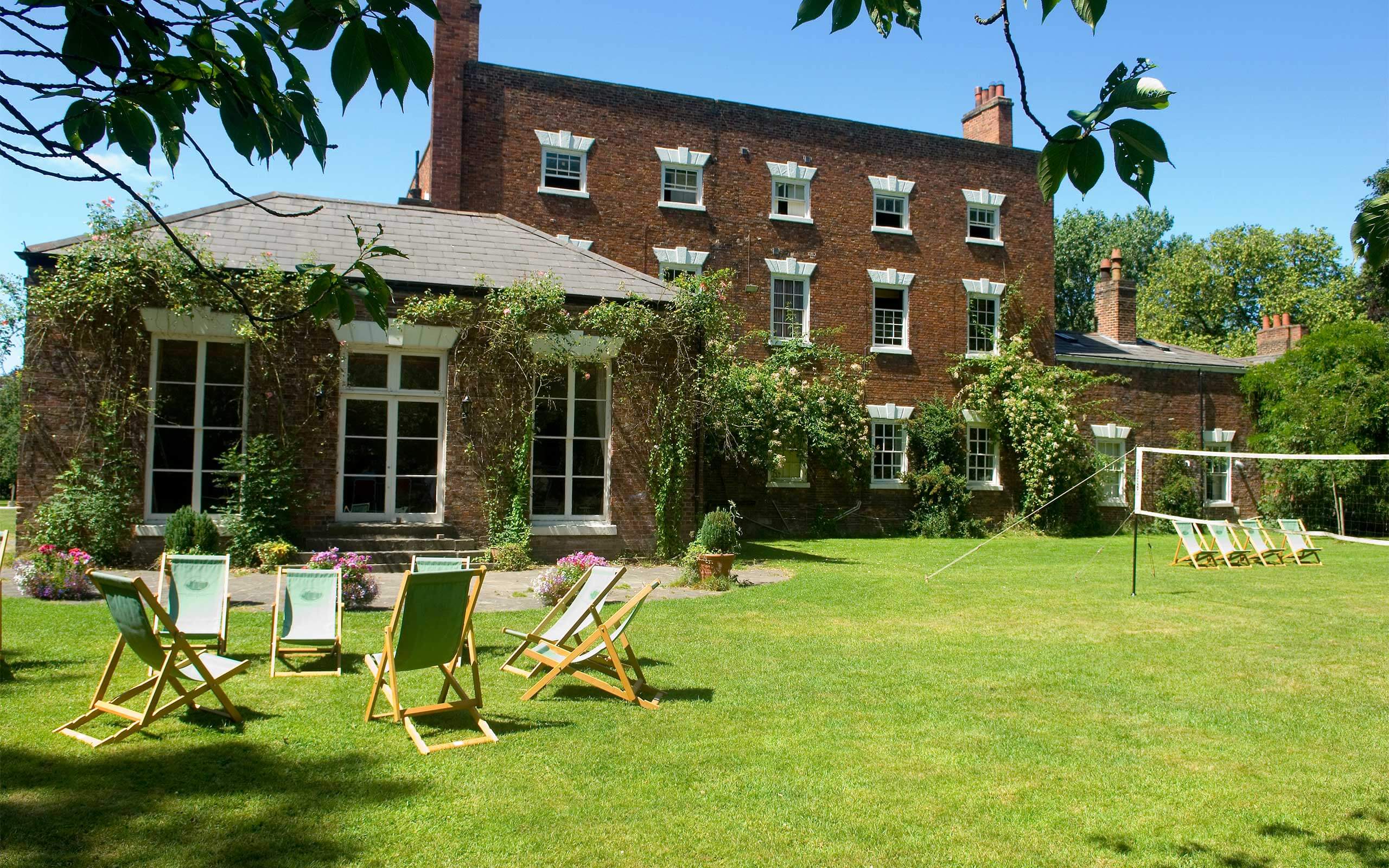 trafford hall back garden